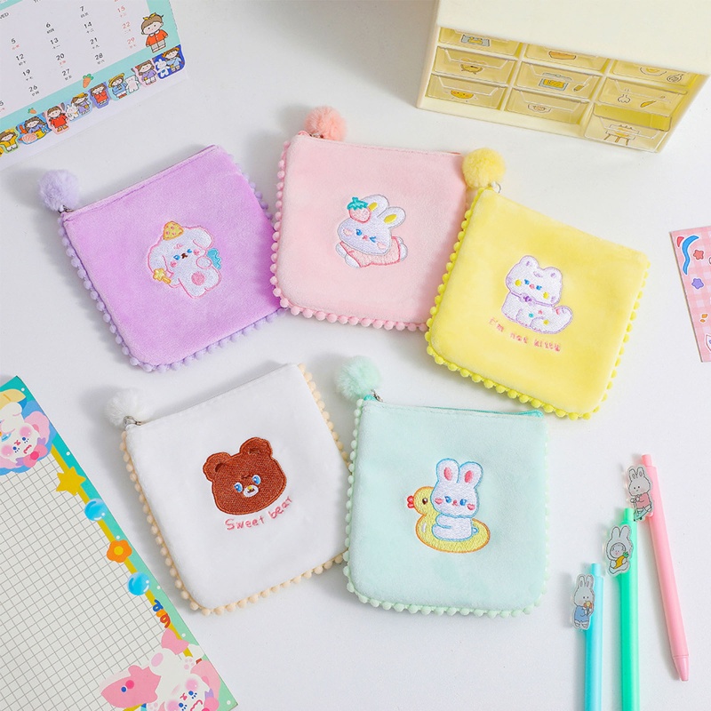 Ví Đựng Tiền / Thẻ Bằng Vải Dạ Dành Cho Nữ