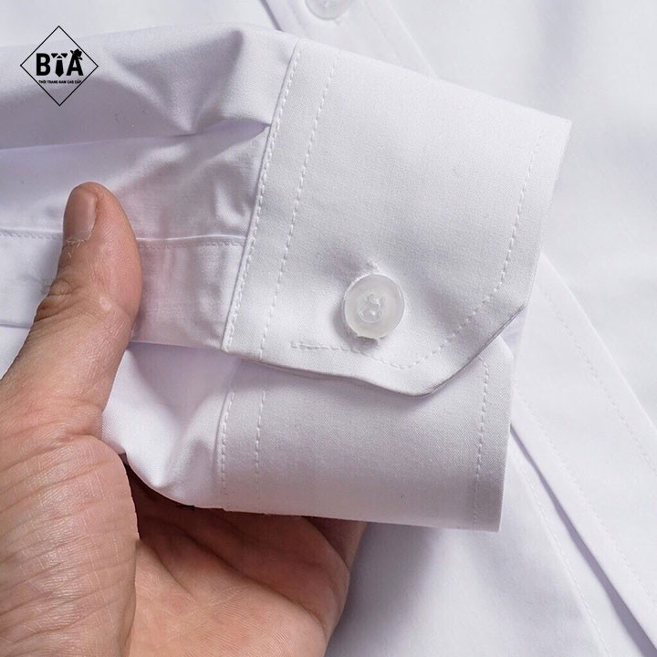 Sơ Mi Nam Trắng Cao Cấp Hàng Vnxk không bai không nhăn không xù | BigBuy360 - bigbuy360.vn