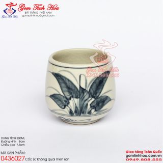 Cốc sứ không quai men rạn cổ