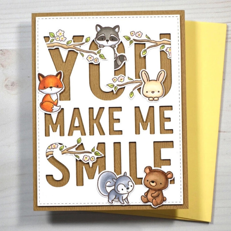 Khuôn Cắt Giấy Kim Loại Hình Gấu Xinh Xắn Ar