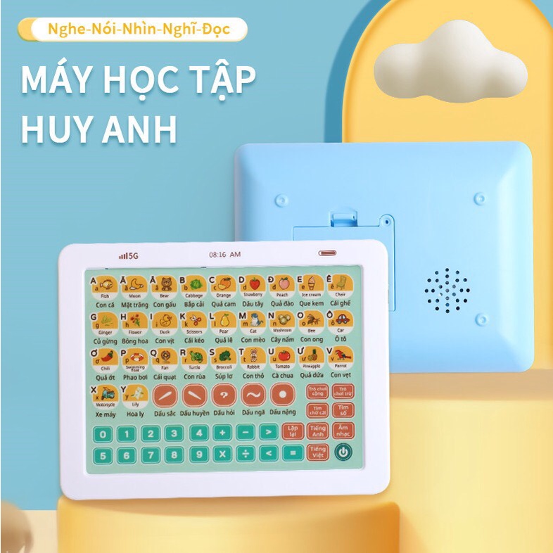 Ipad chữ cái tiếng việt_tiếng anh, bảng chữ cái cho bé_ bảng chữ cái điện tử song ngữ cho bé kèm số và phép tính