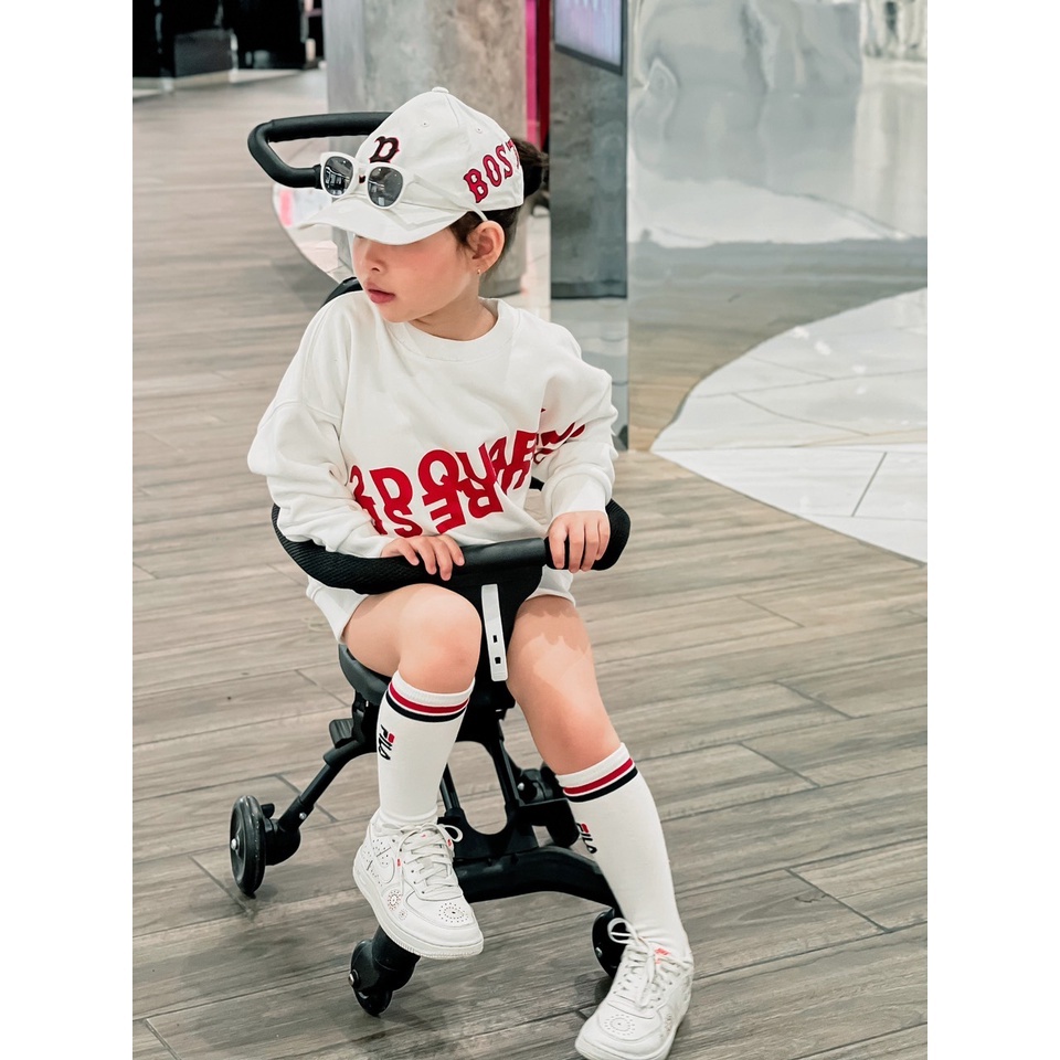 Áo nỉ cổ tròn Dasquare cho bé , áo sweater trẻ em unisex , TP KIDs