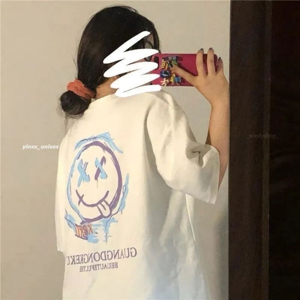 Áo Thun Tay Lỡ 100% Cotton Nam Nữ Unisex