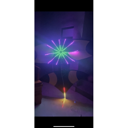 Đèn pháo hoa, đèn diều, đèn trang trí pháo hoa led siêu đẹp có video thực tế