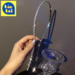 Băng Đô Cài Tóc Đính Đá Lấp Lánh Sợi Dài Đi Tiệc