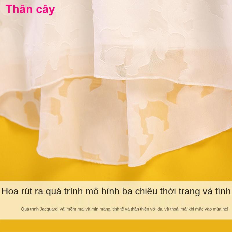 áo bé traiCô gái băng Áo thun voan lụa tay ngắn mùa hè mới kiểu hàn quốc sơ mi trung niên rộng rãi thời trang t