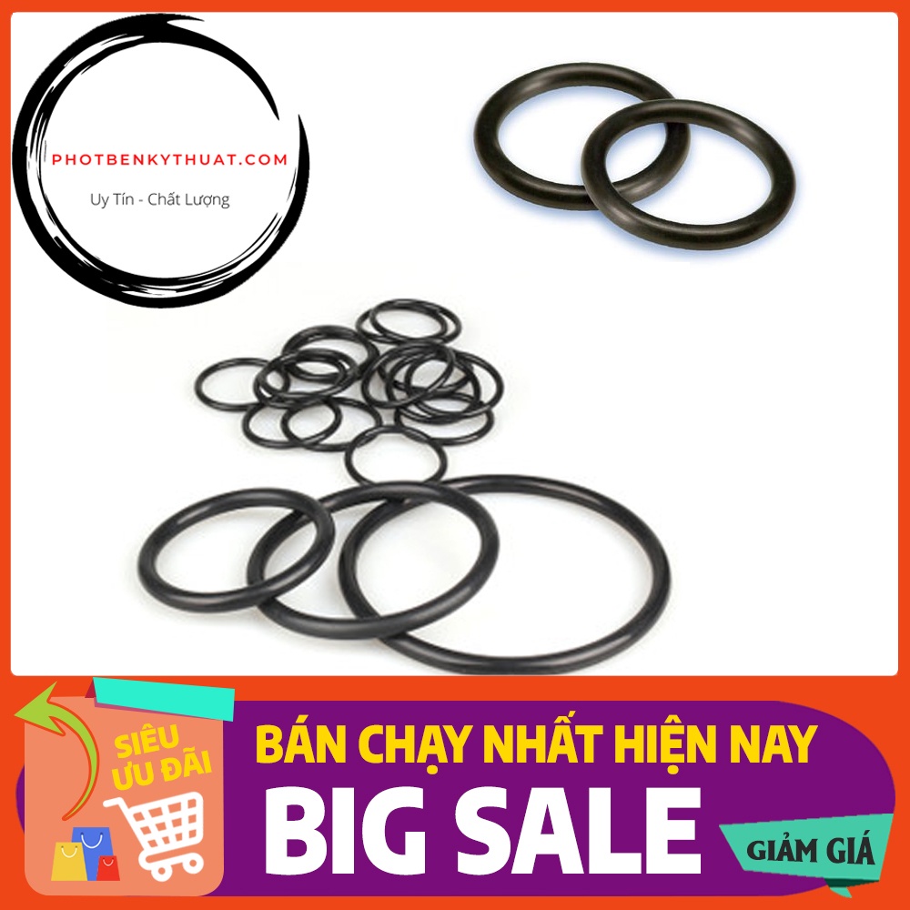 Ron cao su dày 3mm loại mềm, kích thước n là 20 -> 40 mm