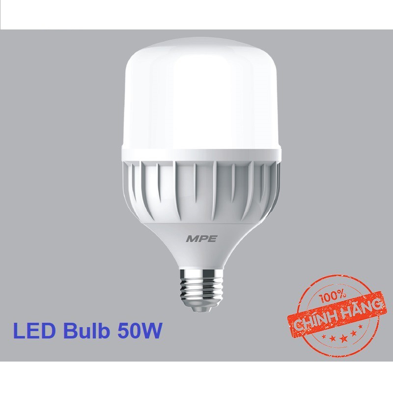 [Hàng Chính Hãng] Bóng LED MPE Bulb 20W, 30W, 40W, 50W Ánh Sáng Vàng, Trắng Hiệu Suất Ổn Định, Tuổi Thọ 30.000H