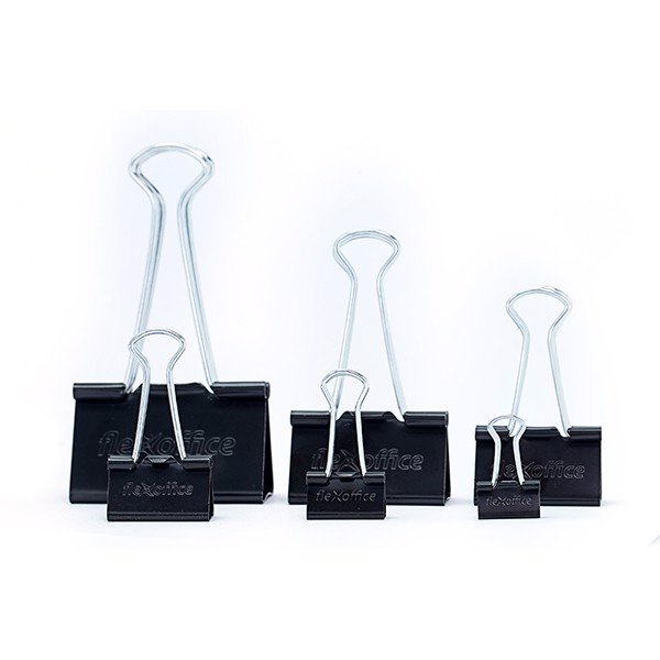 Kẹp bướm đen Flexoffice 15mm / 19mm / 25mm / 32mm / 41mm / 51mm DC01 / DC02 / DC03 / DC04 / DC05 DC06