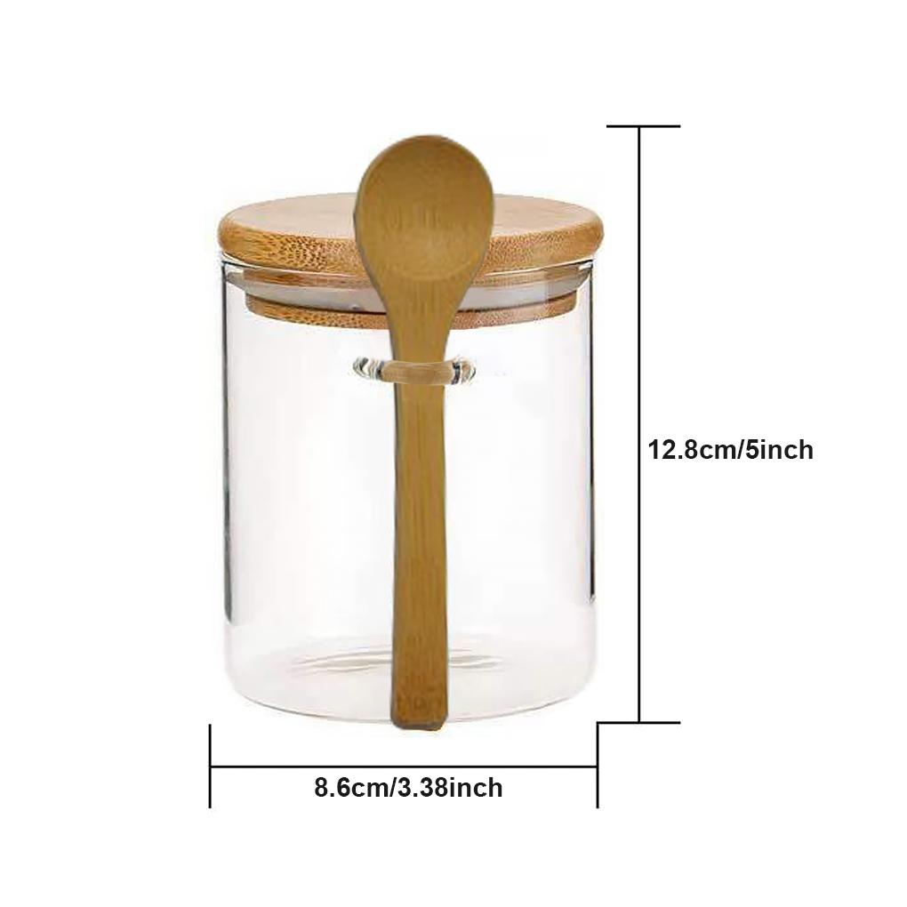 Kính Lọ Thủy Tinh Đựng Hoa Khô 450ml Có Nắp Đậy Tiện Dụng