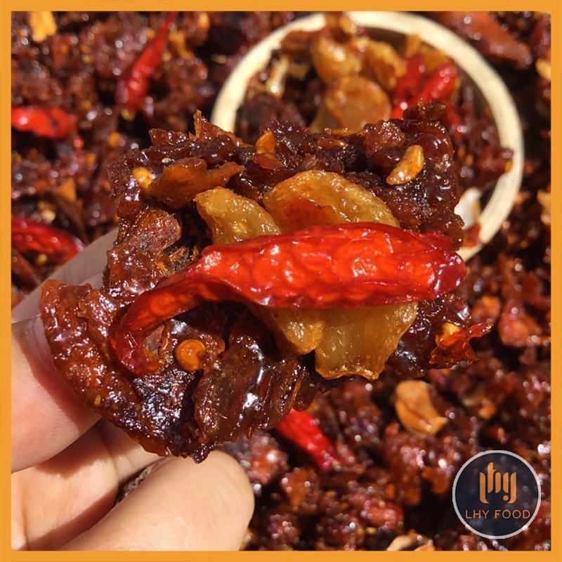 Khô bò vụn cháy tỏi🍟FREESHIP🍟 200Gam LHYFOOD đồ ăn vặt Hà Nội