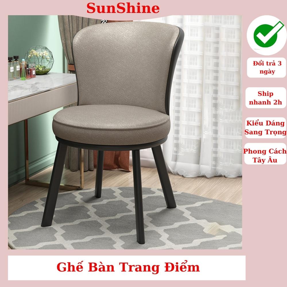 Ghế Bàn Trang Điểm Phong Cách Tây Âu Sang Trọng Dùng Ngồi Ăn, Làm Việc, Uống Nước SunShine