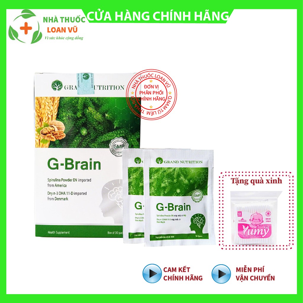 Cốm trí não G Brain - Hỗ trợ bổ sung DHA, các Vitamin hỗ trợ phát triển não bộ cho trẻ