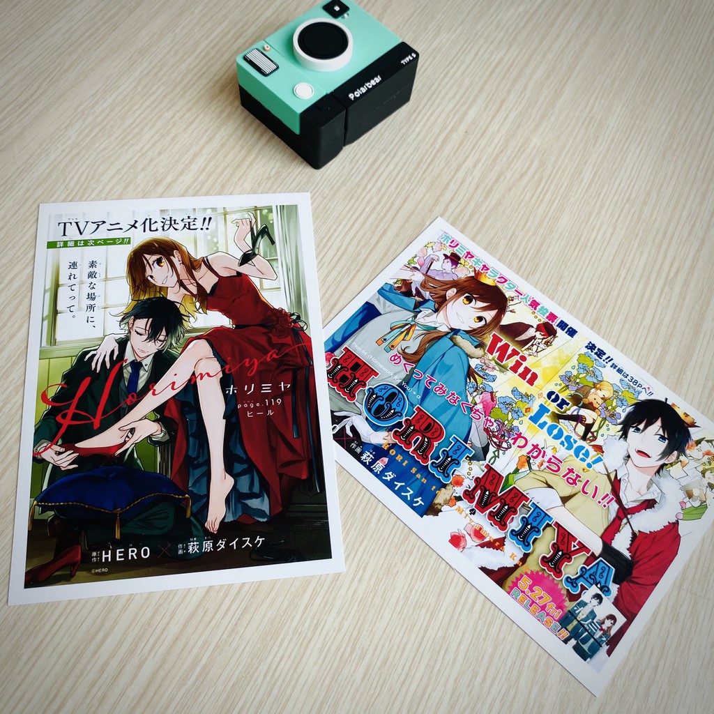 Bộ 20 tấm postcard anime Horimiya - Hori san to Miyamura kun