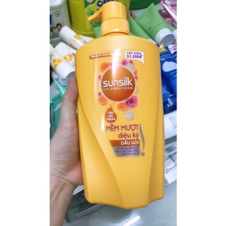 Dầu gội đầu sunsilk màu vàng chai 900g