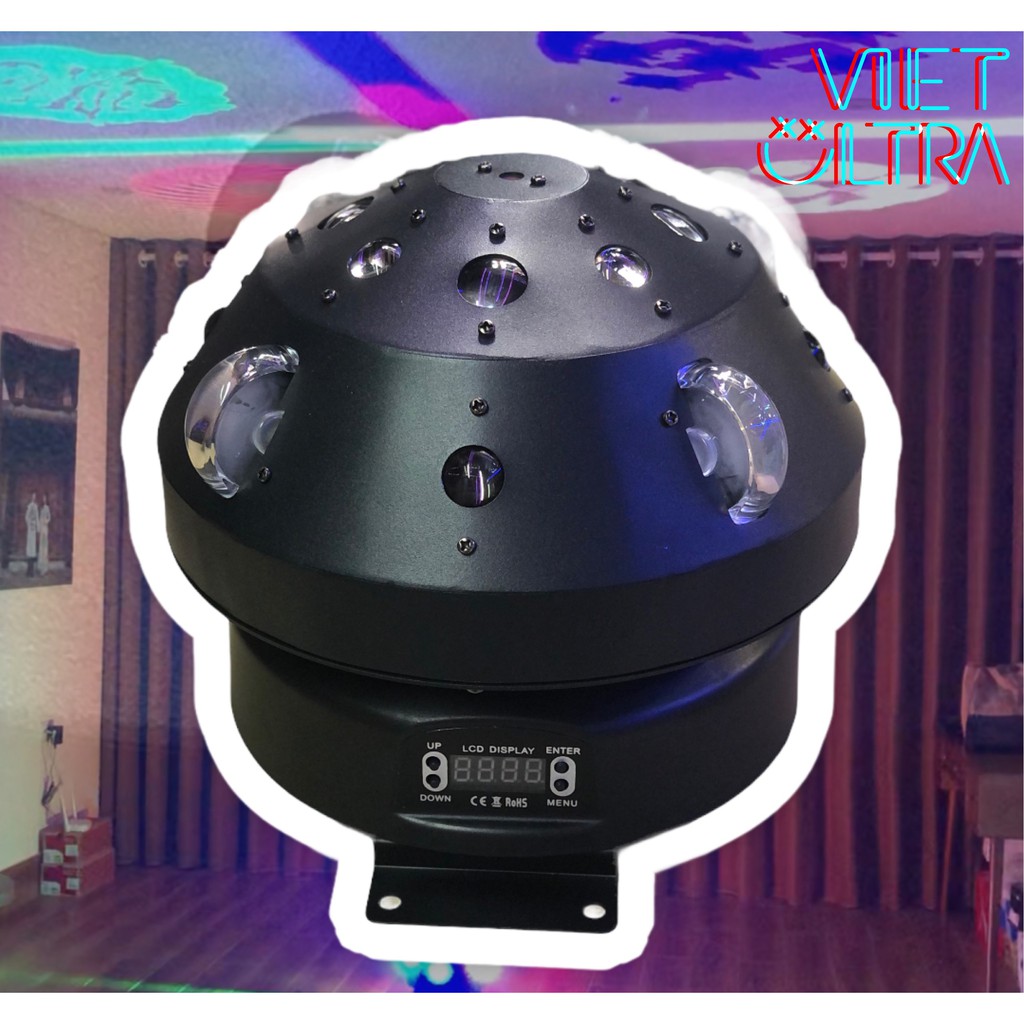 Đèn Moving Nấm Sừng 360 Độ