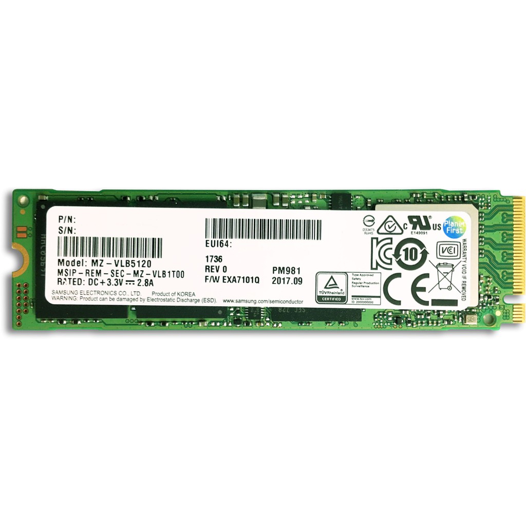 Ổ cứng SSD Samsung NVMe PM981 / PM981a  M.2 PCIe Gen3 x4 256GB / 512GB - OEM 970 EVO Pro MZ-VLB256HAHQ | BigBuy360 - bigbuy360.vn