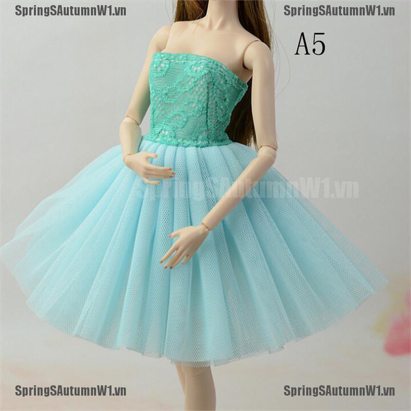Đầm Công Chúa Đính Kim Sa Lấp Lánh Cho Búp Bê Dài 11 1/6
