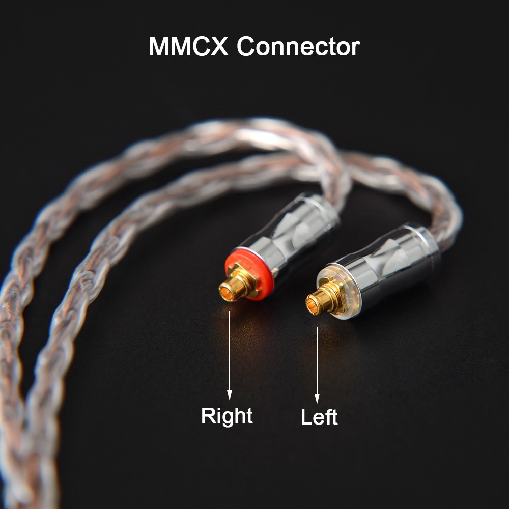 Dây cáp nối tai nghe bằng đồng mạ bạc 16 lõi 3.5 / 2.5 / 4.4mm Mmcx / 2pin / Qdc / Nx7 tiện dụng