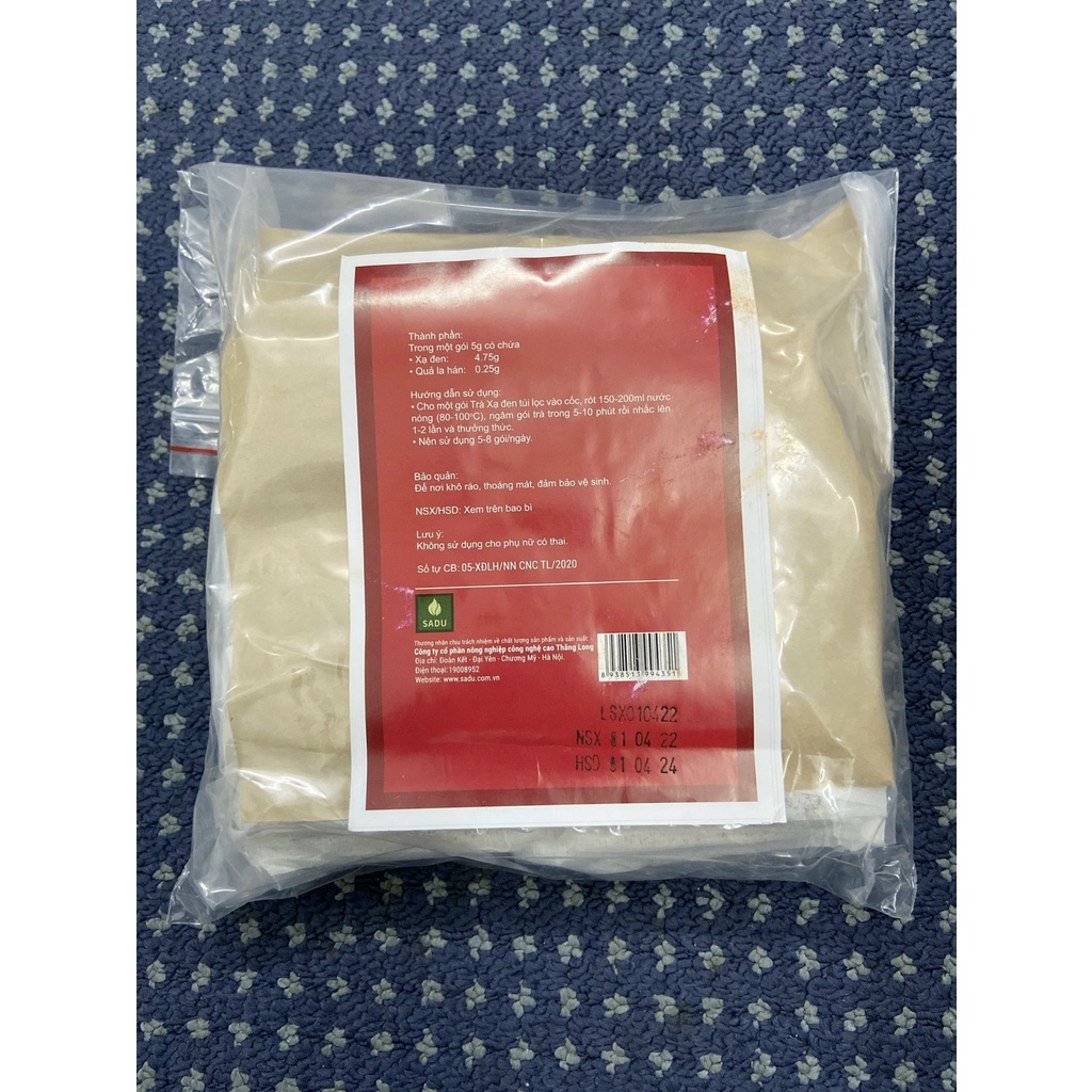 Trà xạ đen La hán quả Sadu mát gan thải độc gan