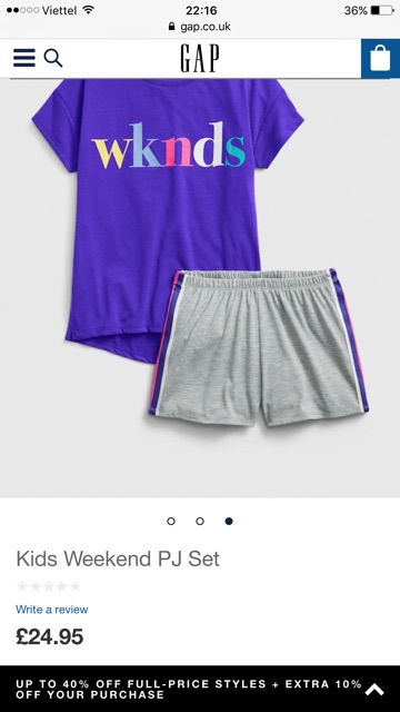 Bộ PJ Bé Gái WKNDS