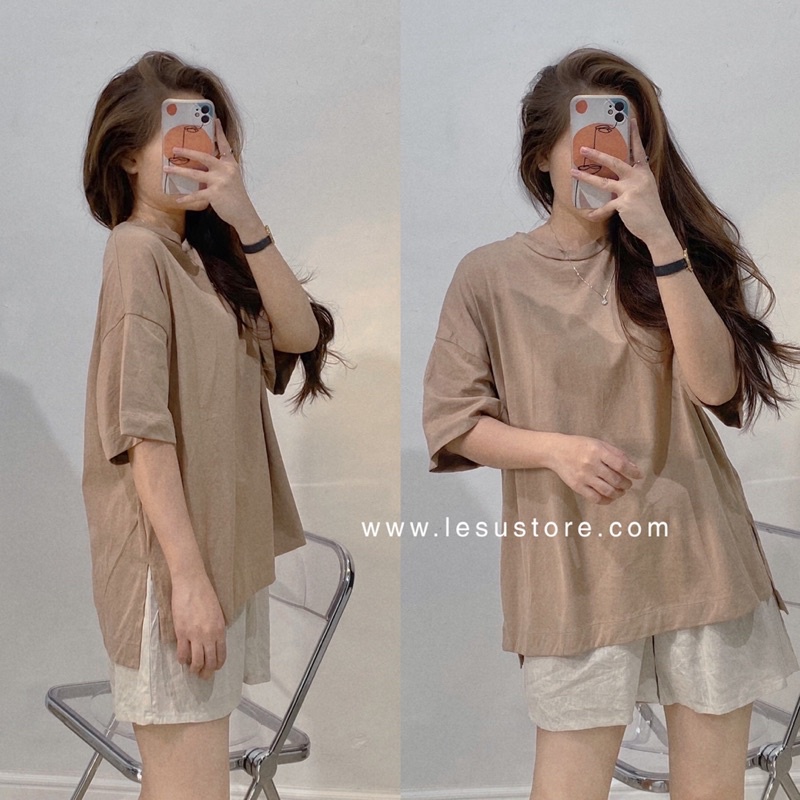 ẢNH TỰ CHỤP Quần short ngủ linen nút giả lưng thun