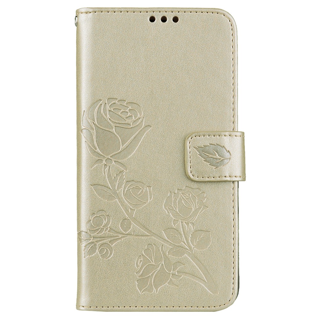 Bao da điện thoại họa tiết hoa hồng khắc nổi có ngăn đựng thẻ cho Samsung J1 J3 J5 J7（2016）J1mini prime | BigBuy360 - bigbuy360.vn