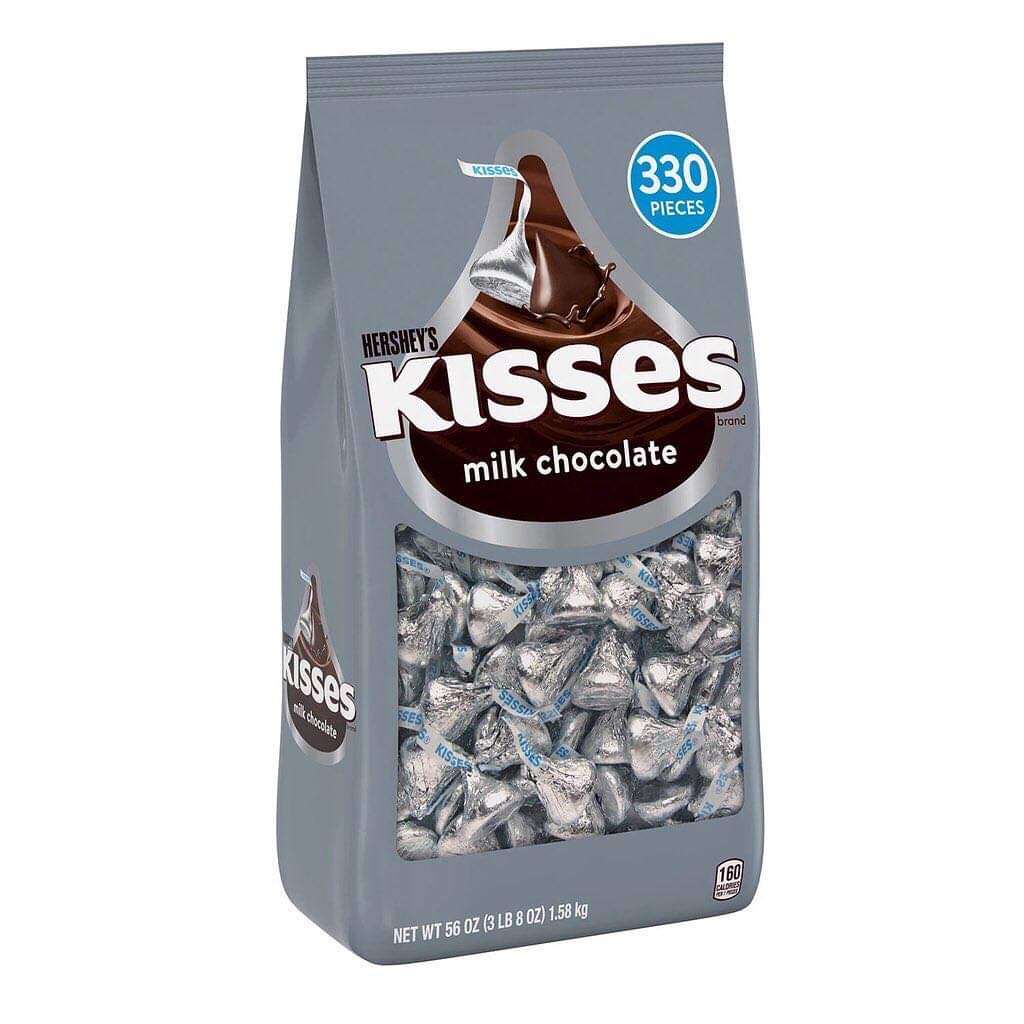 Kẹo Socola Kisses Hershey’s Kisses Milk Chocolate 330 Viên