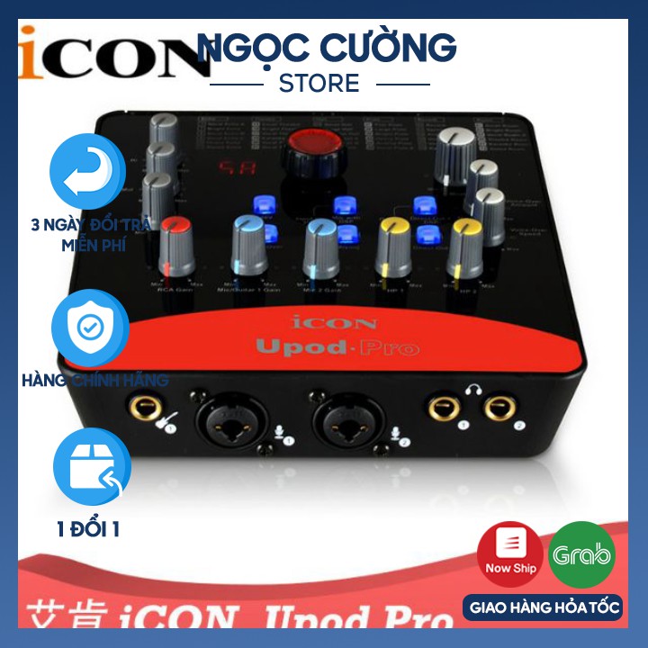 [Mã 253ELSALE hoàn 7% đơn 300K] Sound Card Hát Karaoke Thu Âm Live Stream Icon Upod Pro Chính Hãng