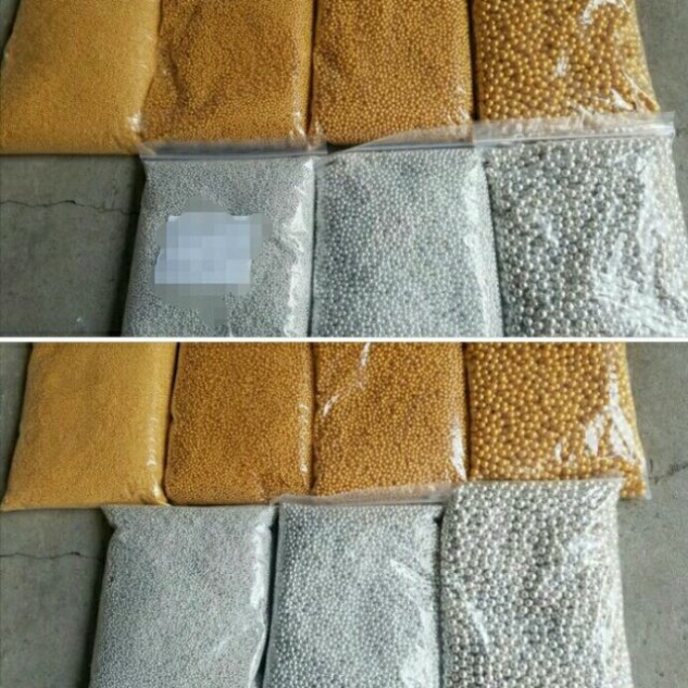 100 gr bi đường vàng bạc -[FREESHIP] Phụ kiện trang trí bánh kem