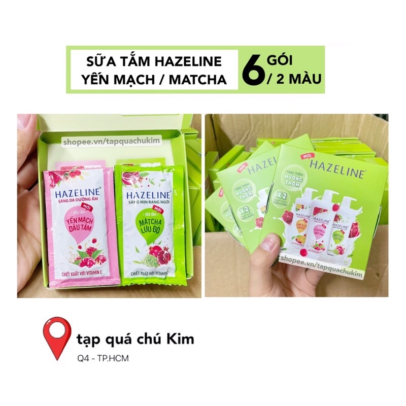 [HOT] Combo 6 gói sữa tắm HAZELINE sáng ngời rạng rỡ ban mai 💅🏻