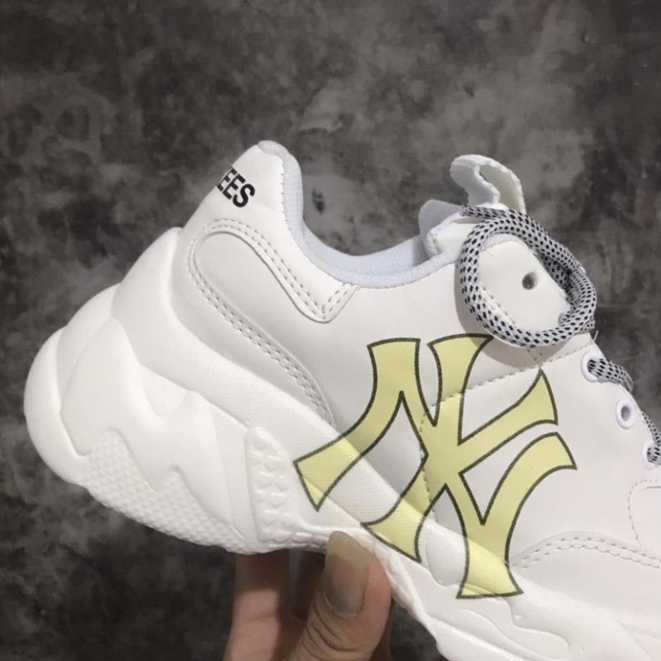 shopgiaykiencuongGiày thể thao MLB ny chữ vàng Hot trend nam nữ, Giày sneaker MLB ny độn đế tăng ch
