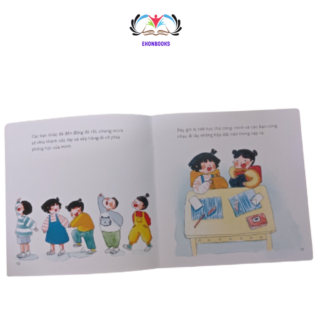 Sách Ehon cho bé 3 tuổi - Ehon Chúng Mình Lớn Rồi Trường mẫu giáo của tớ! wabooks