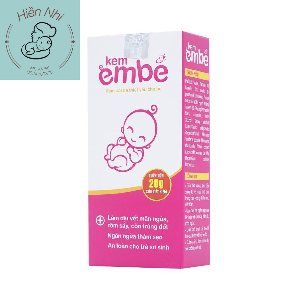 Kem Em Bé - Làm dịu vết mẩn ngứa, rôm sẩy, côn trùng đốt. Ngăn ngừa thâm sẹo.