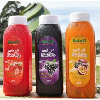 Nước cốt trái cây 500ml (dâu tây, dâu tằm, chanh dây)