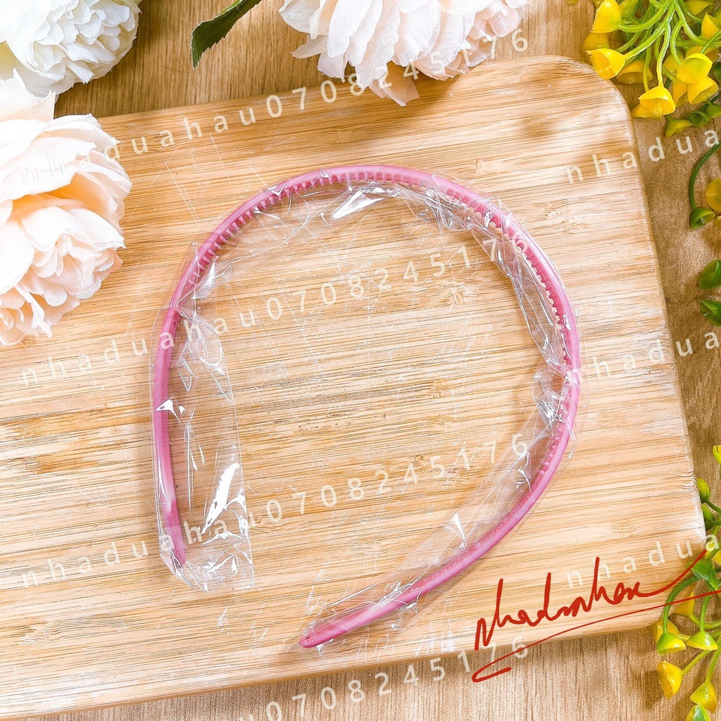 Cài tóc trơn đủ màu bản mỏng chất liệu nhựa cao cấp đủ màu