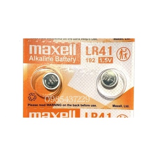 PIN MAXELL LR41/AG3/192. Vỉ 2 viên