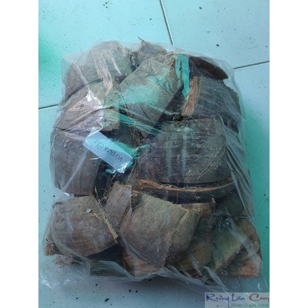Xơ dừa cục 6*10cm bịch 1kg