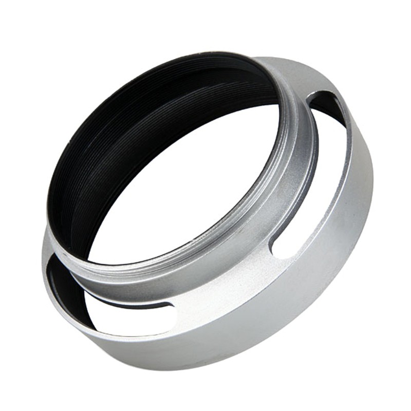 Bang♔ 52mm Aluminium Silver Lens Oblique Cover Internal thread Hood For Leica Slr