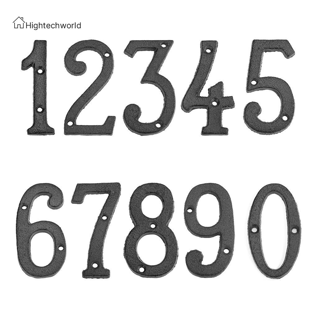 Biển số kim loại trang trí tường nhà và quán cà phê thiết kế tiện dụng