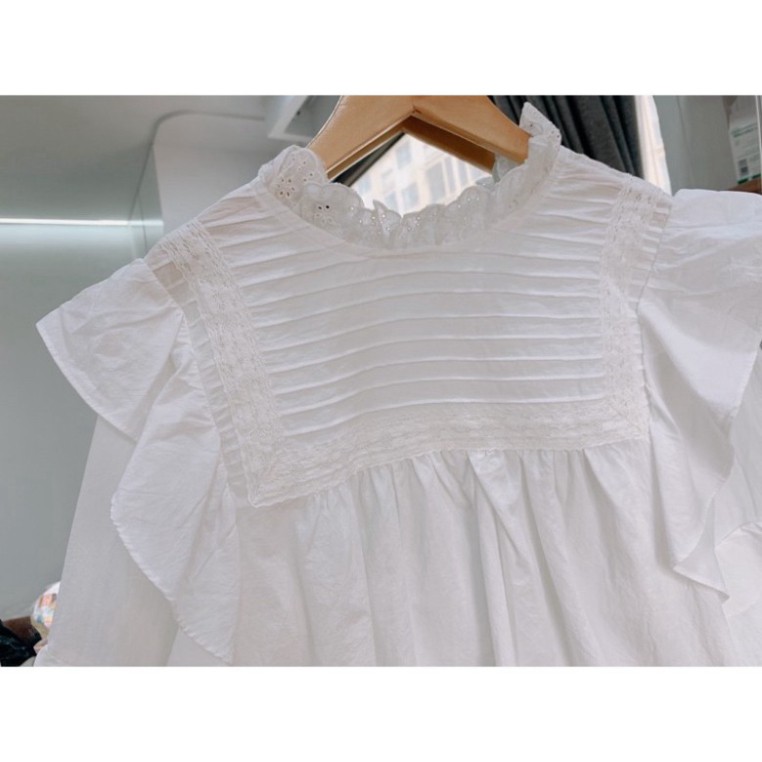 Áo babydoll tiểu thư ulzzang 252 HIHISHOPHAHA