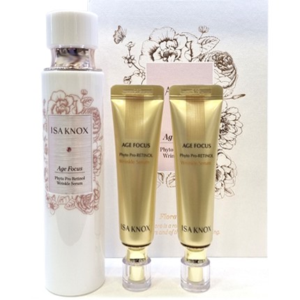 Bộ Tinh Chất Dưỡng Da Chống Lão Hóa Isa Knox Age Focus Phyto Pro Retinol Wrinkle Serum Special Set (3 Sản Phẩm)
