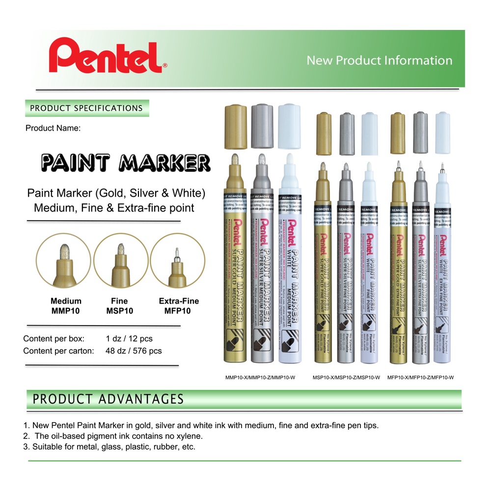 [ TÂM TÂM ]-Bút sơn Pentel, paint Marker Pentel-