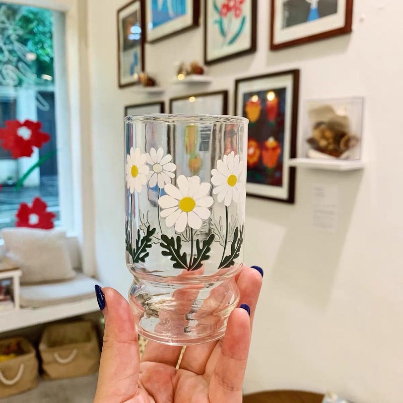 Ly Thuỷ Tinh Hoa Cúc Đế Kiểu - LY1165