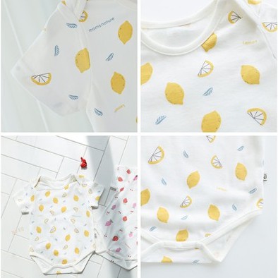 Bodysuit sợi tre [Mom's Nature - Hàn Quốc] (60% sợi tre & 40% cotton) cho bé