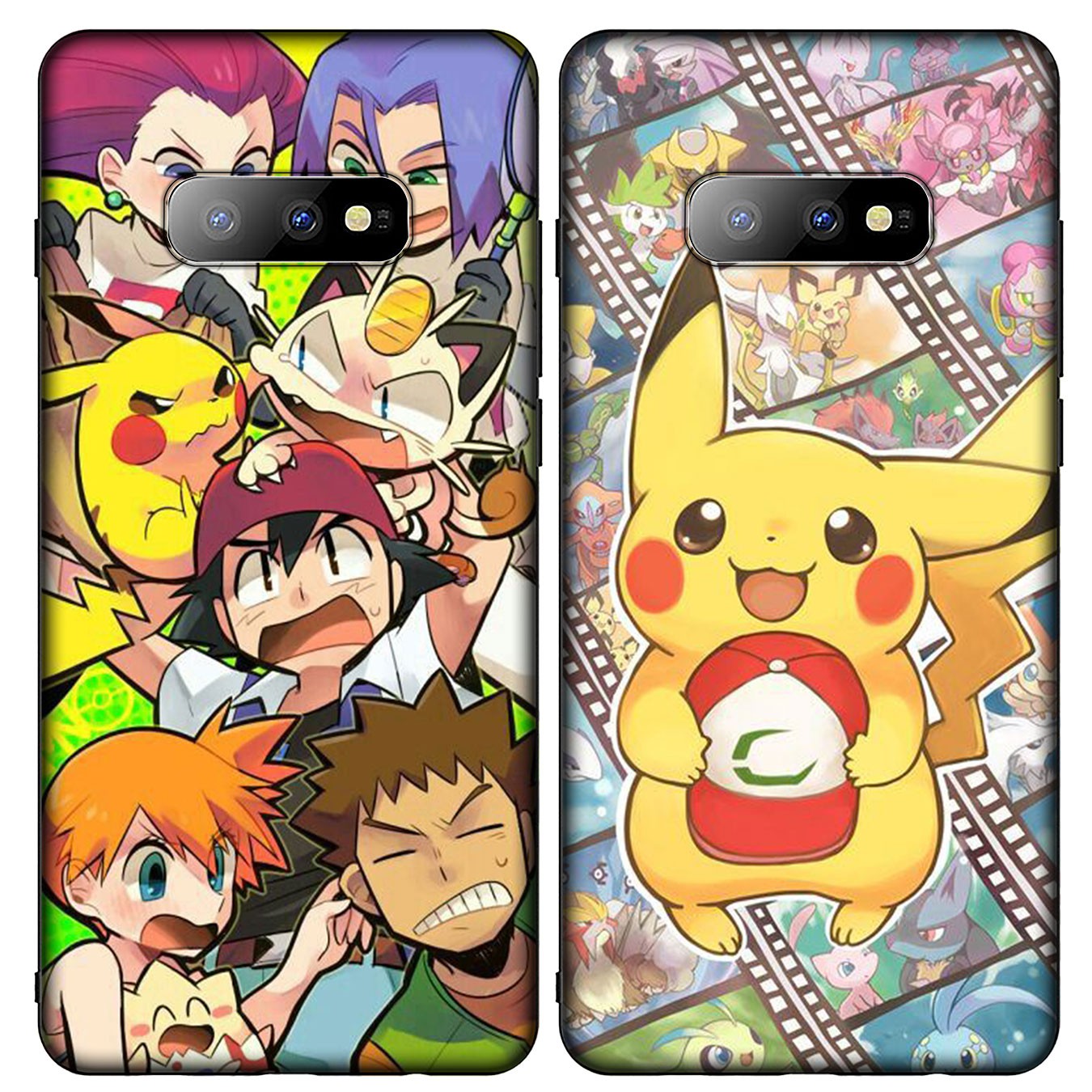 Soft Silicone Samsung Galaxy Note 20 Ultra 10 Plus Lite 9 8 A11 A51 A71 + Phone Case Pikachu Pokémon cute Casing