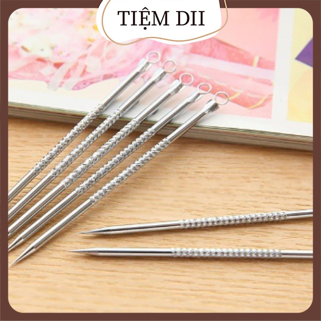 Que Lấy Mụn 2 Đầu Dài  12cm (Que Nặn Mụn, Dụng Cụ Nặng Mụn Đầu Đen, Mụn Trứng Cá Nhỏ Gọn Tiện Dụng