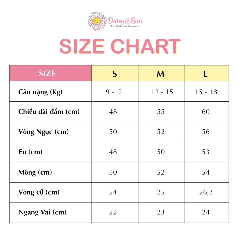 Đầm hoa nhí vải linen DAISY & SUN cổ thuỷ thủ xinh xắn cho bé gái (Mẫu hoạ tiết hoa cúc vàng)