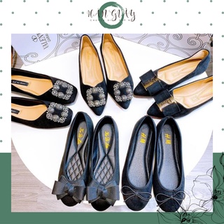 Giày bệt nữ da lộn, đế dẻo siêu êm (ảnh, video tự chụp) (ib shop tv size)