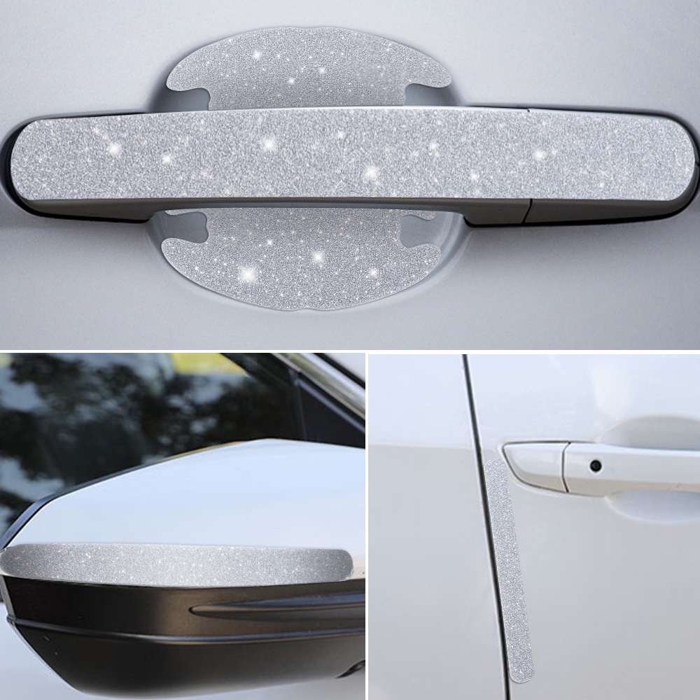 Bộ 4 Miếng Dán Phản Quang Cảnh Báo Mở Cửa Xe Hơi Chống Trầy Tiện Dụng